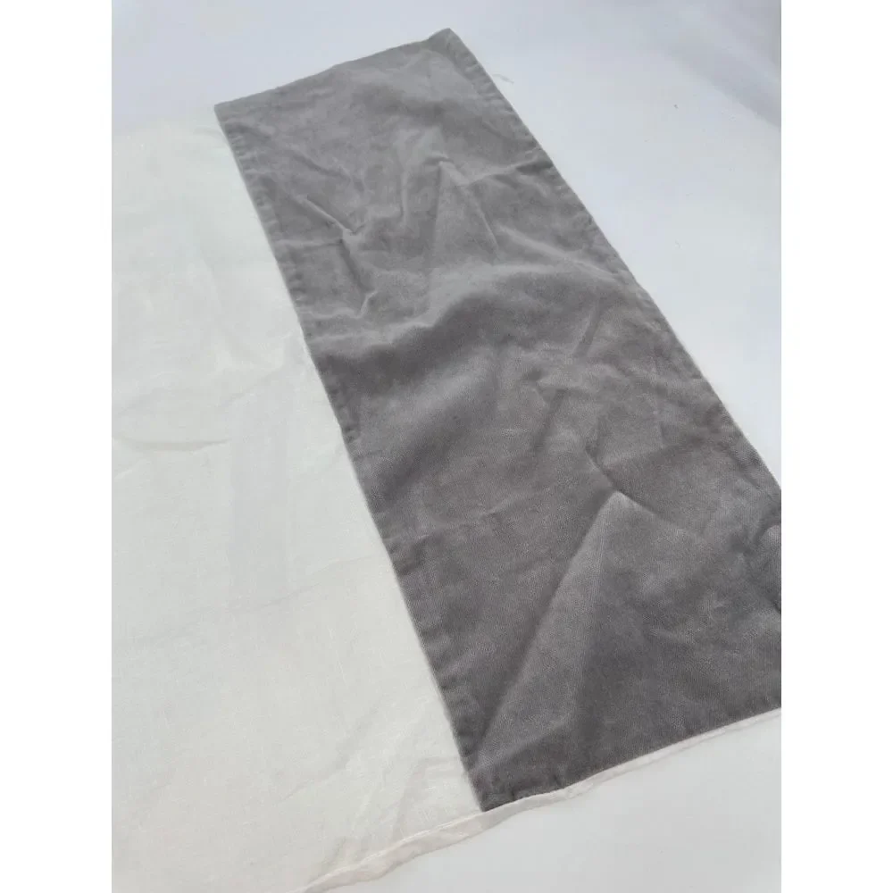 West‎ Elm Slip Pillow Case Cover White Gray Linen 20x24 Slip Standard